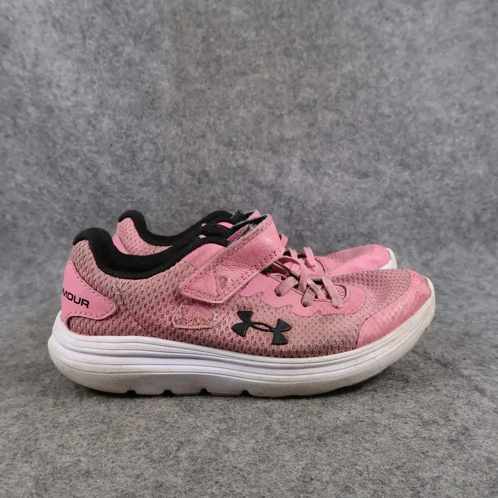 Under Armour Shoes Kids 13 Athletic Trainer Charged Running Sneaker Pink Black